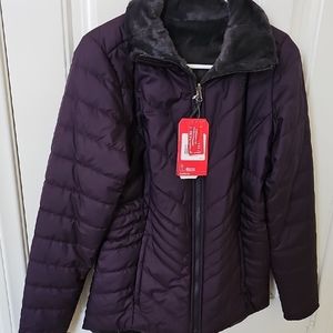 Women's Northface Purple Quilted Jacket - Reversible